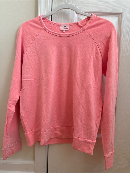Sundry Tops - Sundry Pink Cozy Crewneck Sweatshirt